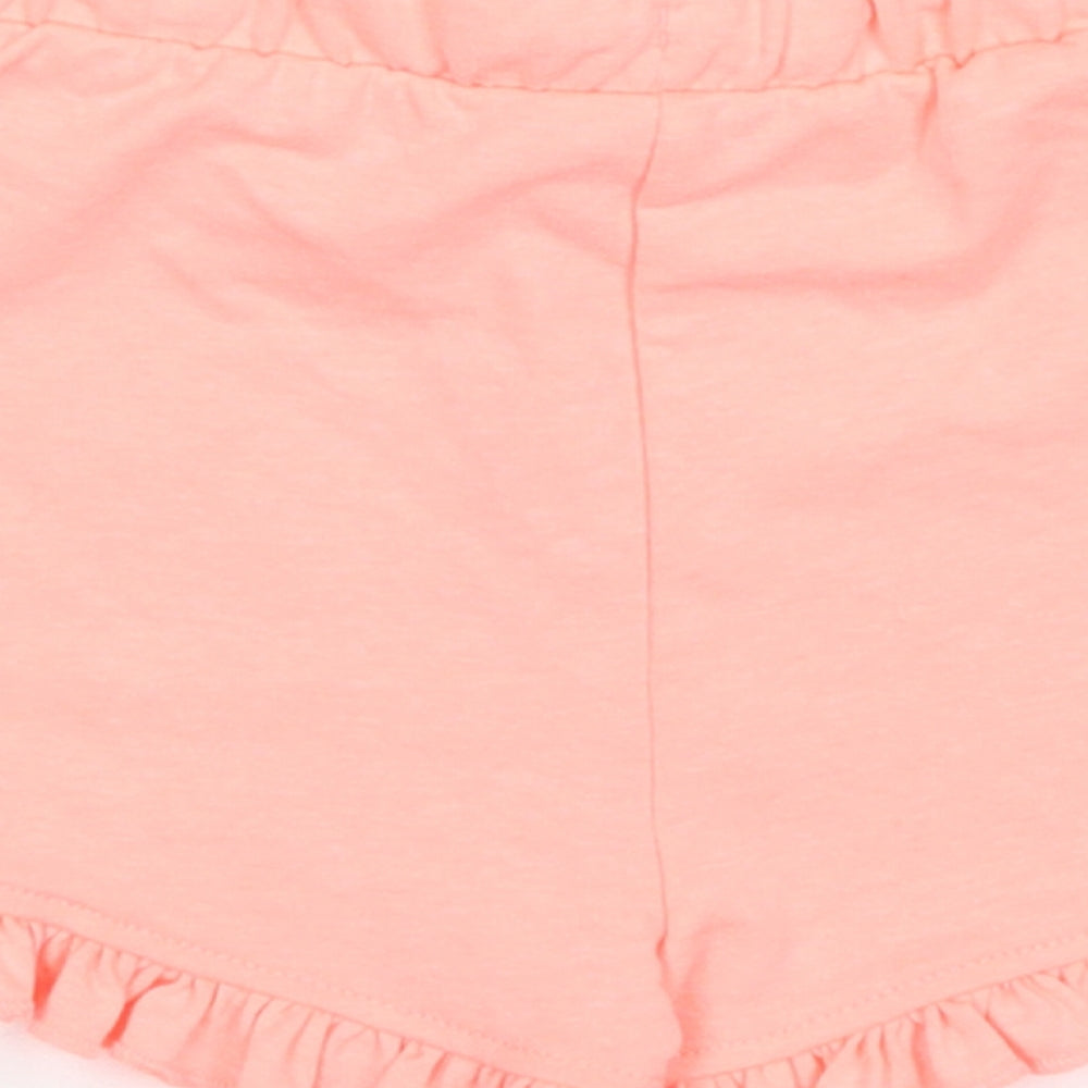 Matalan Girls Pink  Polyester Sweat Shorts Size 3-4 Years  Regular Drawstring