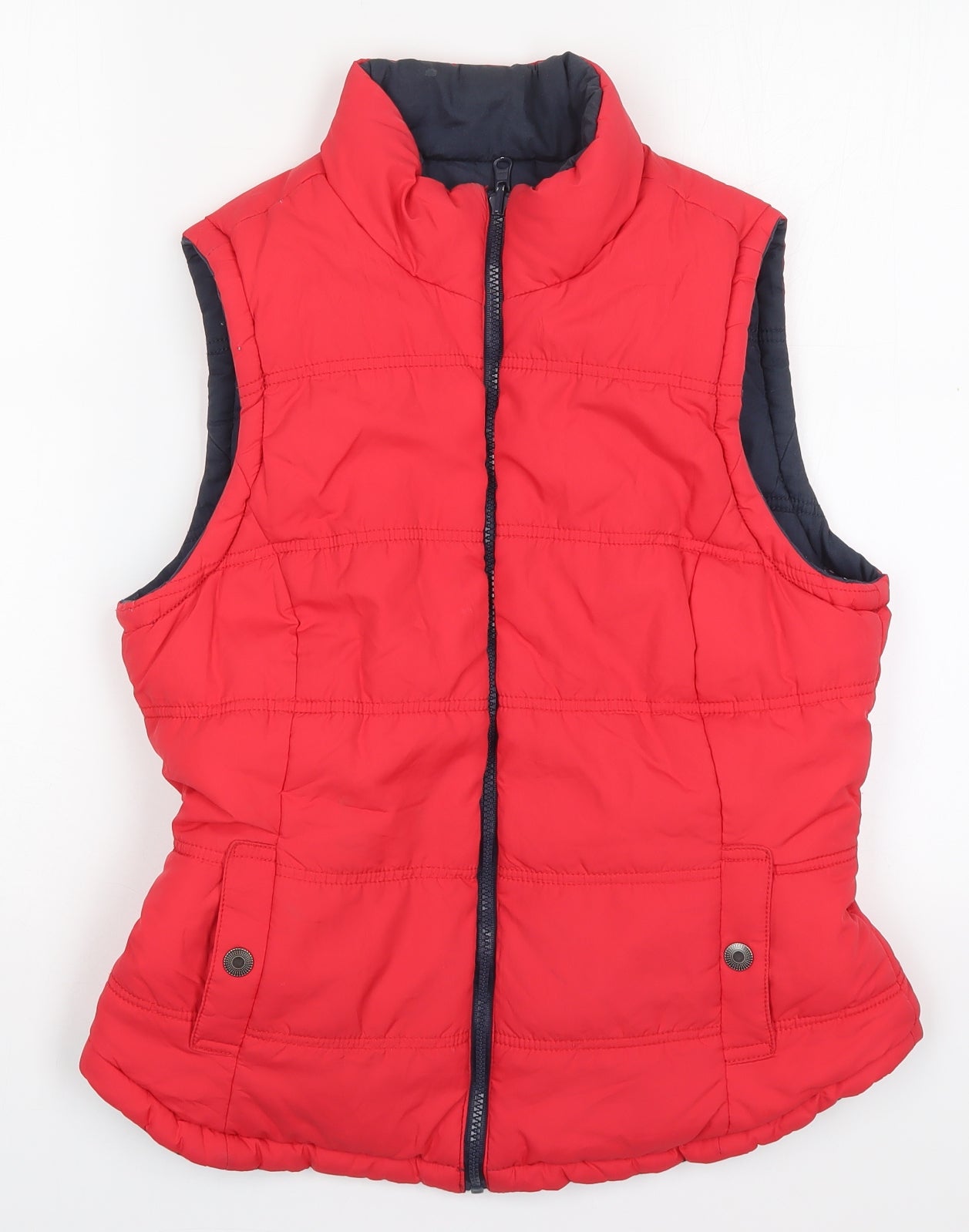 George Womens Red   Gilet Coat Size 12  Zip