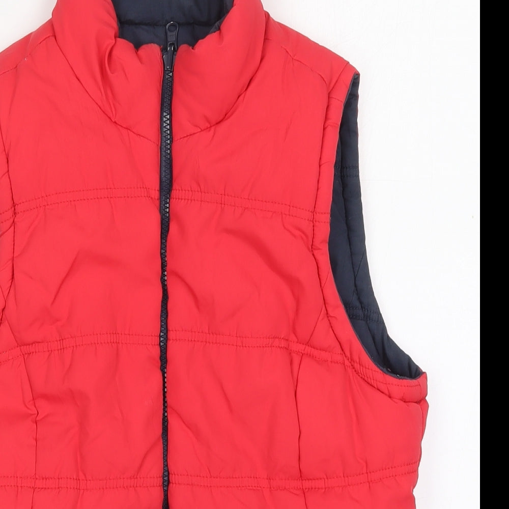 George Womens Red   Gilet Coat Size 12  Zip