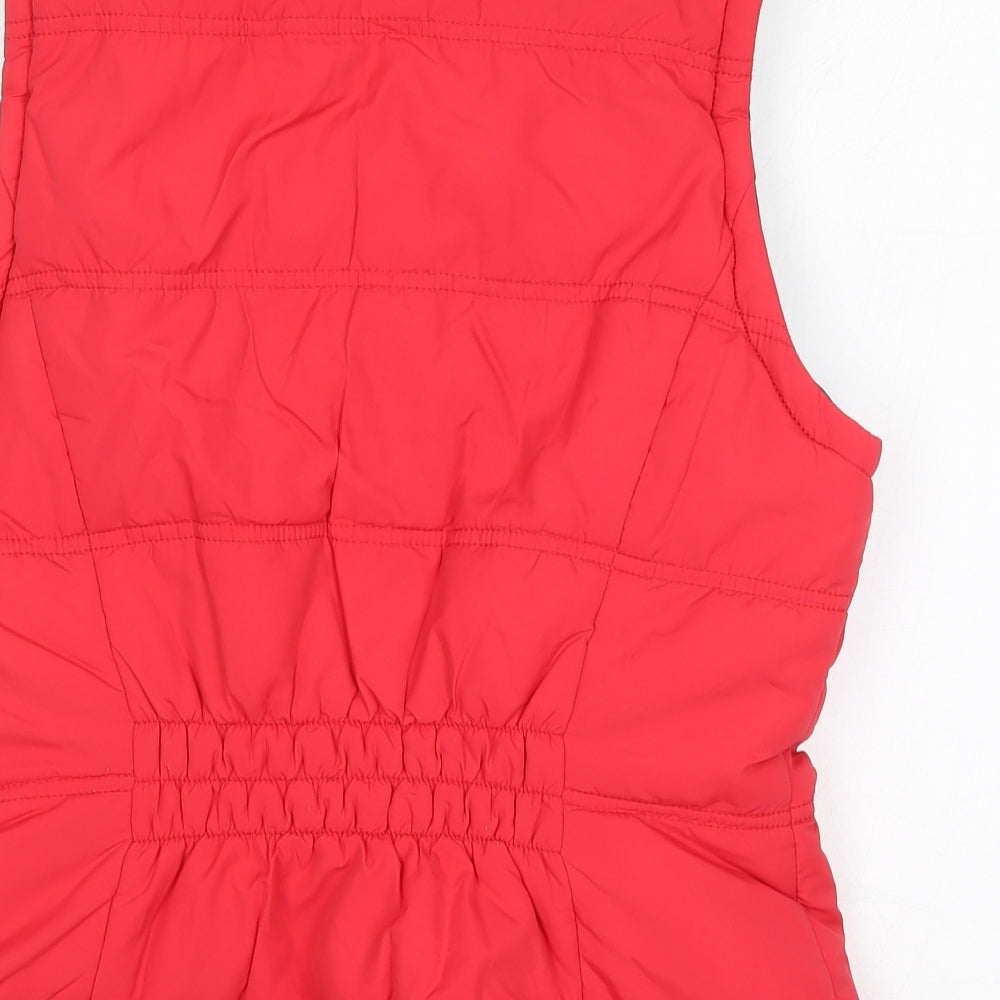 George Womens Red   Gilet Coat Size 12  Zip