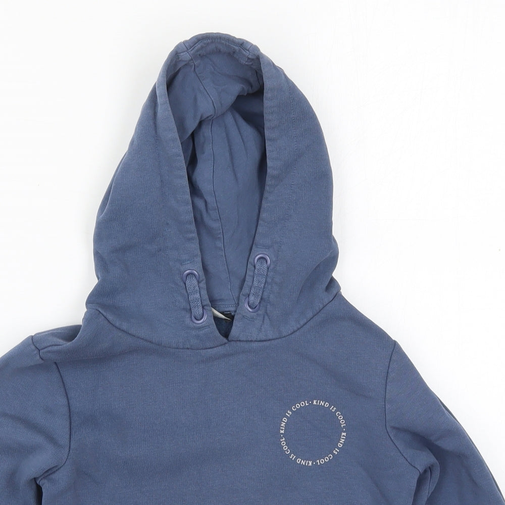 George Boys Blue  Cotton Pullover Hoodie Size 5-6 Years  Pullover - Kind is Cool