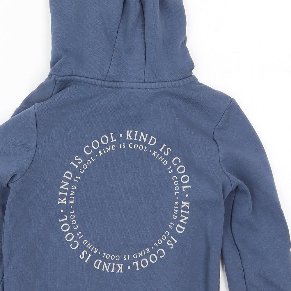 George Boys Blue  Cotton Pullover Hoodie Size 5-6 Years  Pullover - Kind is Cool