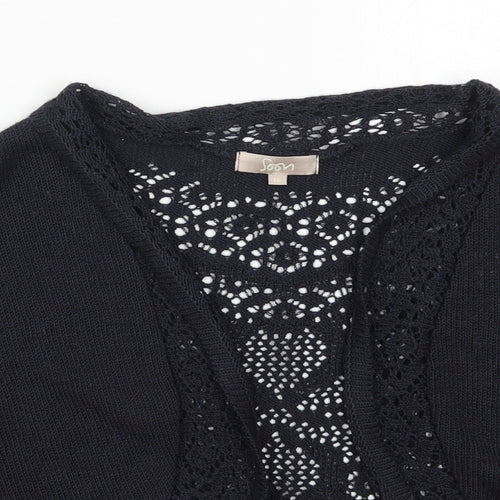 Soon Womens Blue V-Neck  Acrylic Cardigan Jumper Size 16