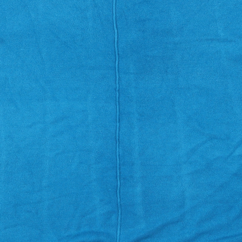 Principles Womens Blue Round Neck  Acrylic Pullover Jumper Size 12