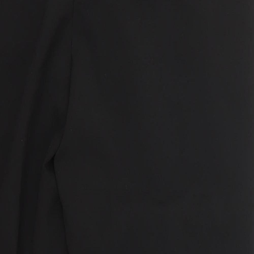 New Look Womens Black  Polyester Trousers  Size 14 L27 in Regular Zip