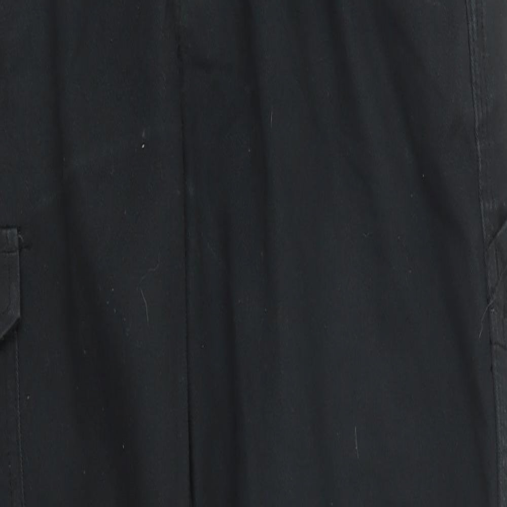 Dickies Mens Black  Polyester Carpenter Trousers Size 30 L30 in Regular Button