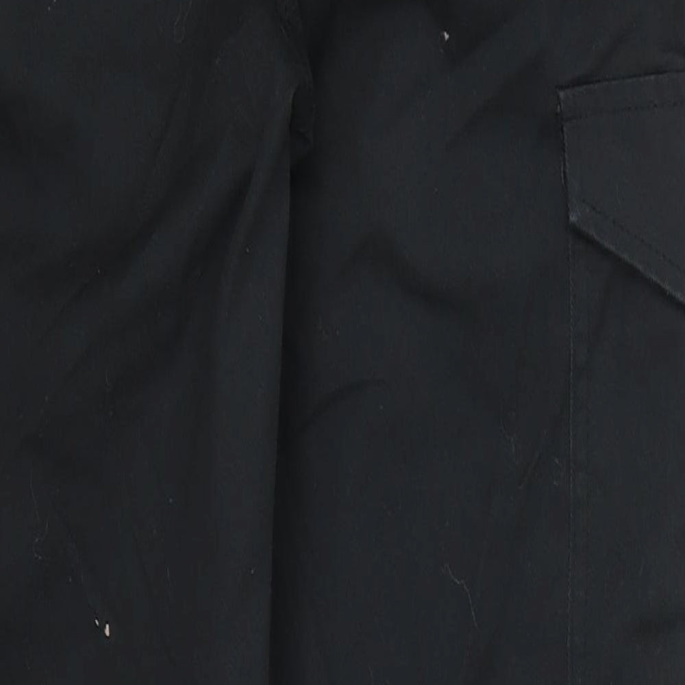 Dickies Mens Black  Polyester Carpenter Trousers Size 30 L30 in Regular Button