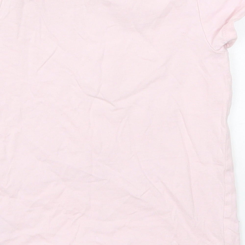 Nutmeg Girls Pink  Cotton Basic T-Shirt Size 18-24 Months Crew Neck Pullover - I Love Nana