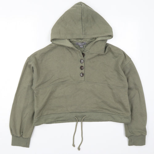 Primark Womens Green  Polyester Pullover Hoodie Size 6  Pullover