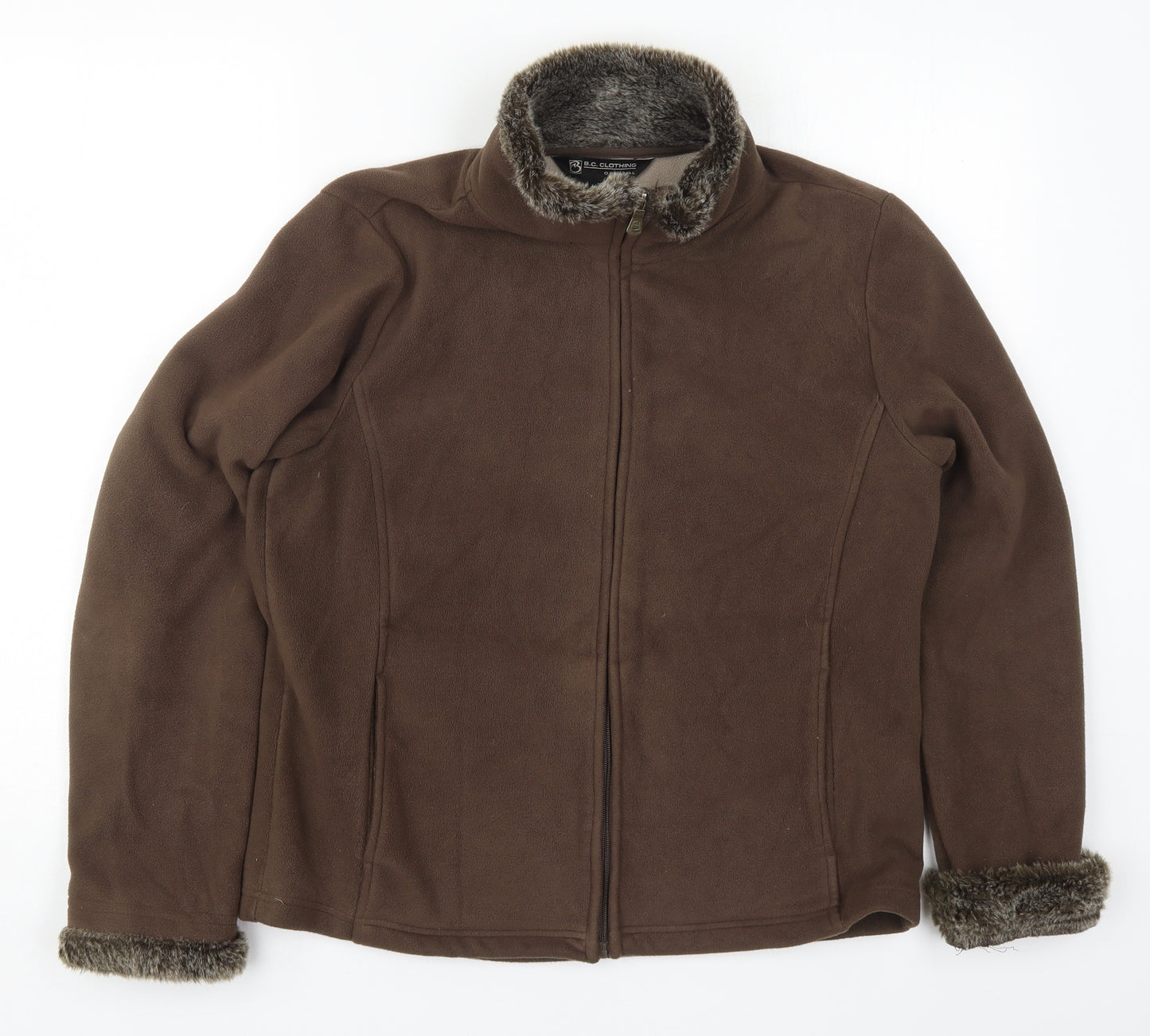 BC Clothing Womens Brown   Jacket  Size L  Zip