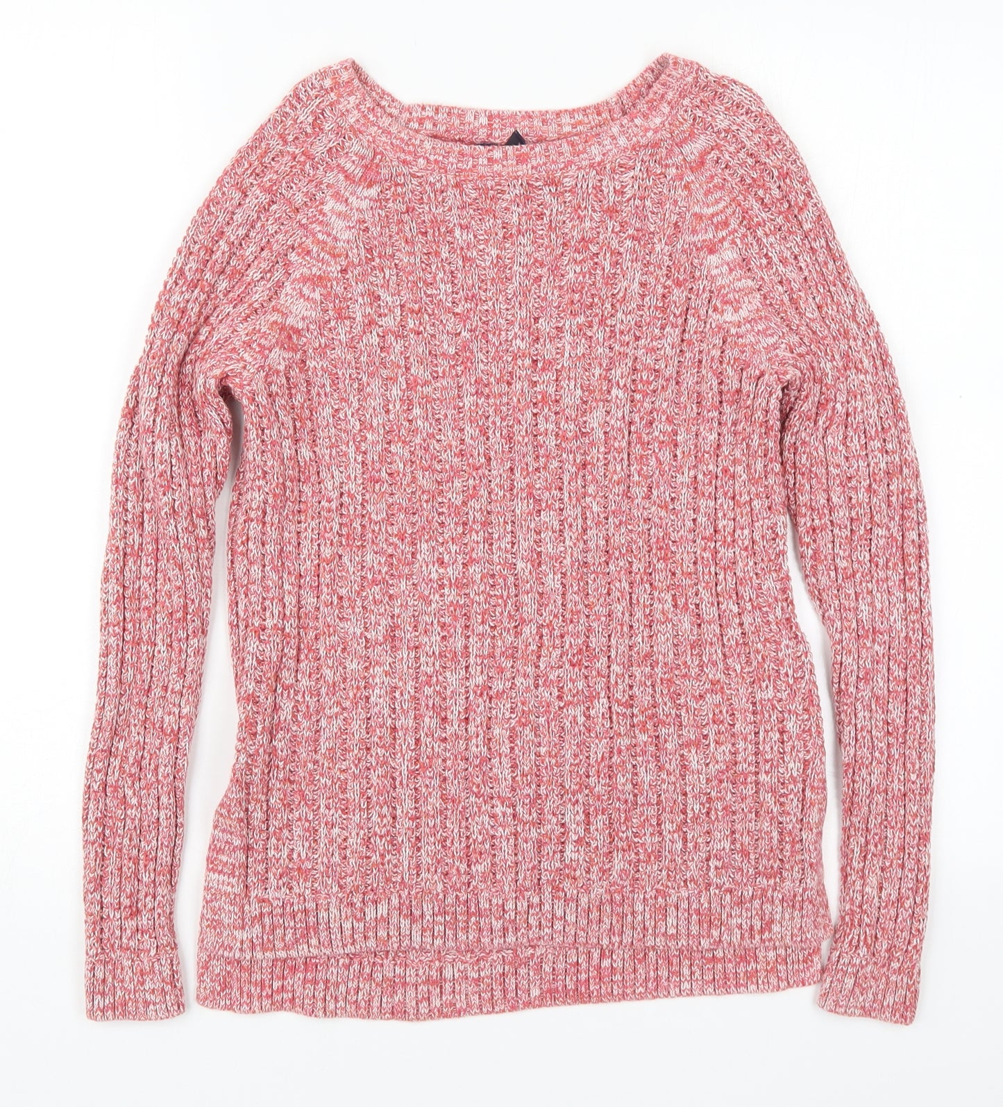 Gap Womens Pink Round Neck  Cotton Pullover Jumper Size M