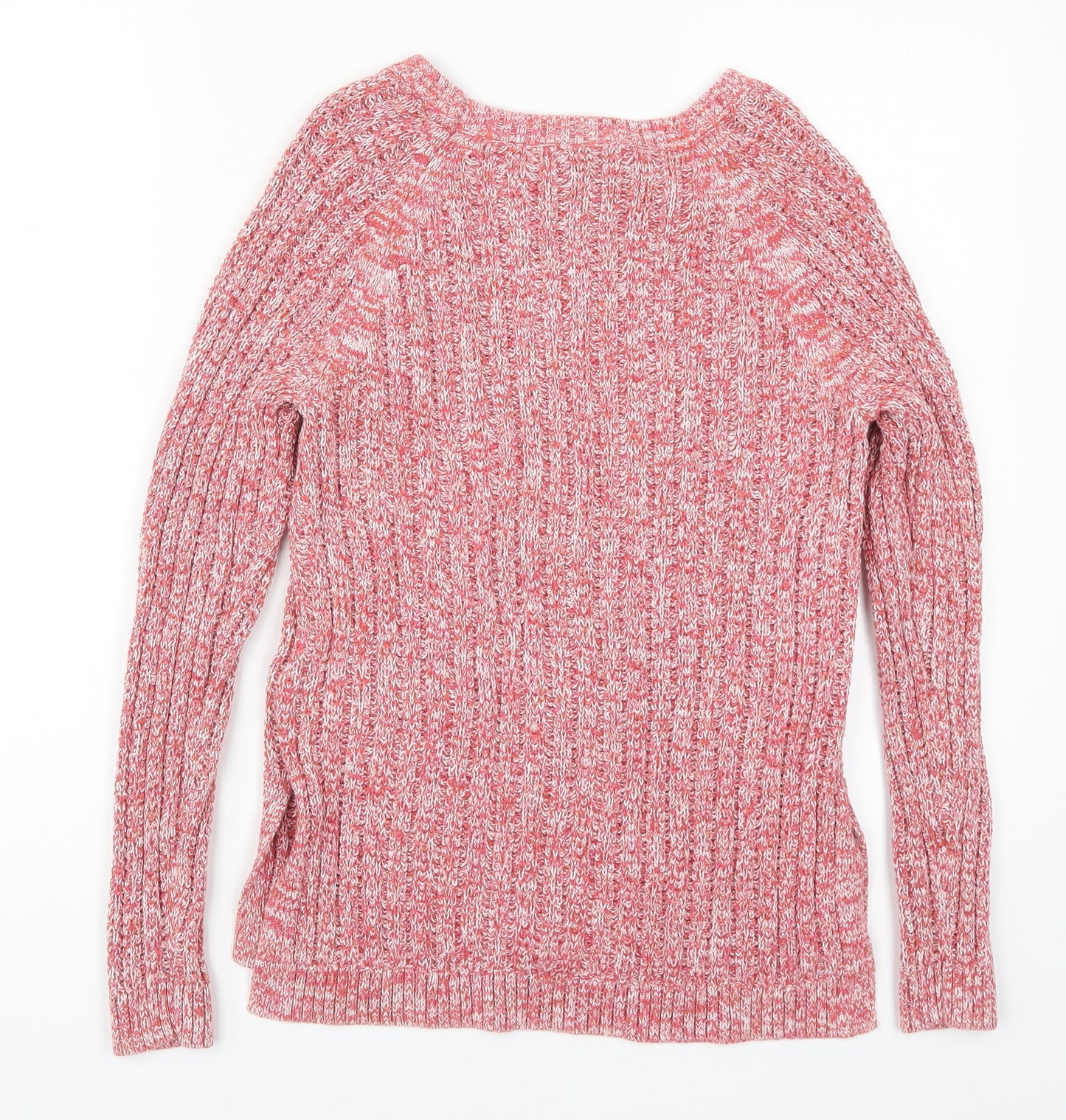 Gap Womens Pink Round Neck  Cotton Pullover Jumper Size M