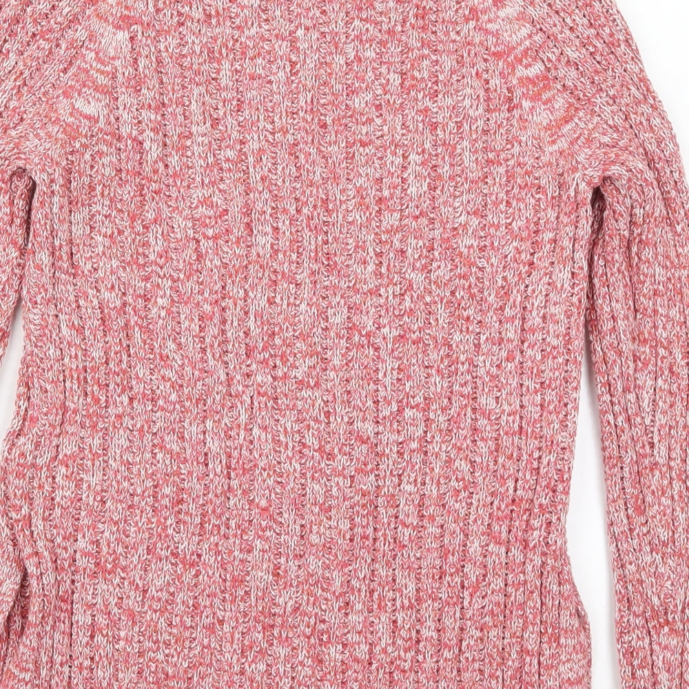Gap Womens Pink Round Neck  Cotton Pullover Jumper Size M