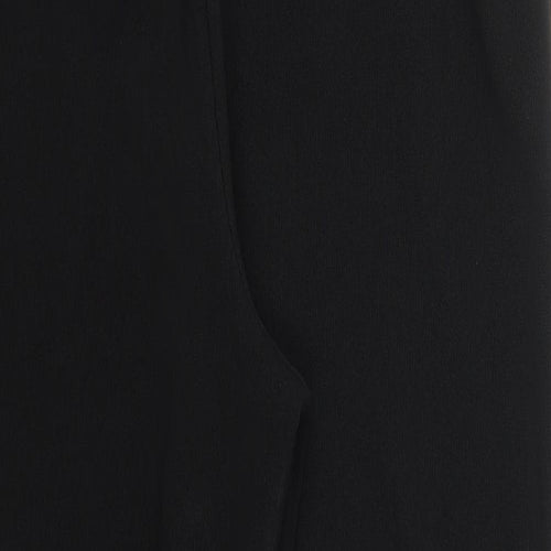 Preworn Womens Black  Polyester Trousers  Size L L27 in Regular