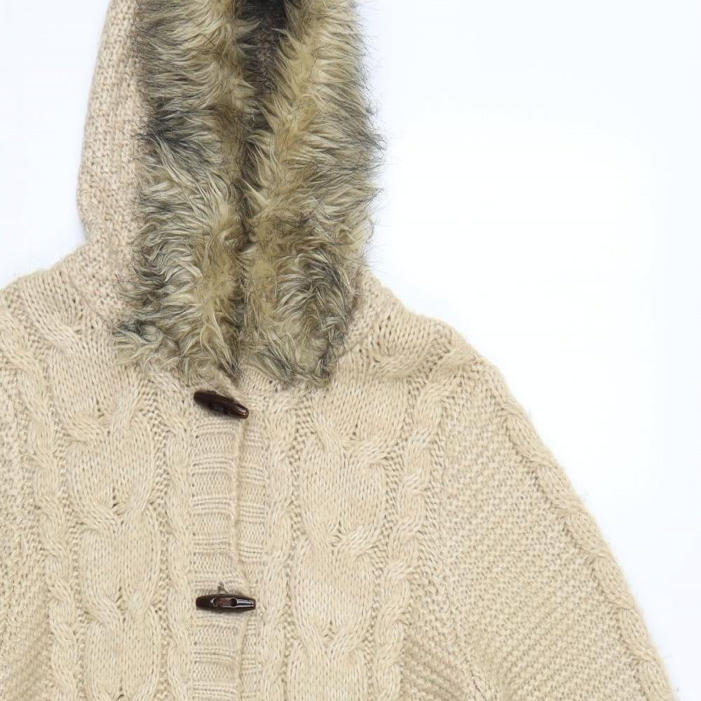 Falmer Heritage Womens Beige   Jacket Coatigan Size 16  Button