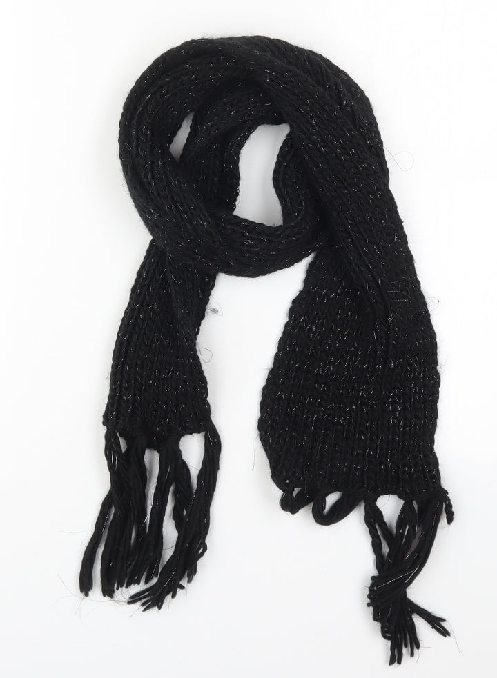 Preworn Womens Black  Acrylic  Scarf