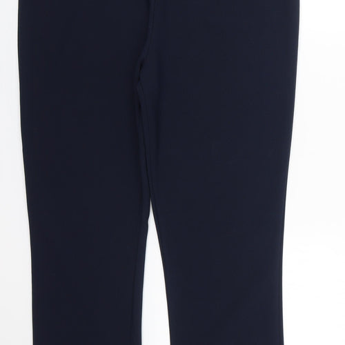 Preworn Womens Blue  Polyester Trousers  Size 14 L27 in Regular
