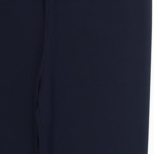 Preworn Womens Blue  Polyester Trousers  Size 14 L27 in Regular