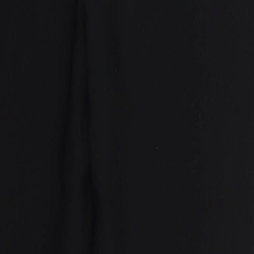 Preworn Womens Black  Polyester Trousers  Size 12 L26 in Regular