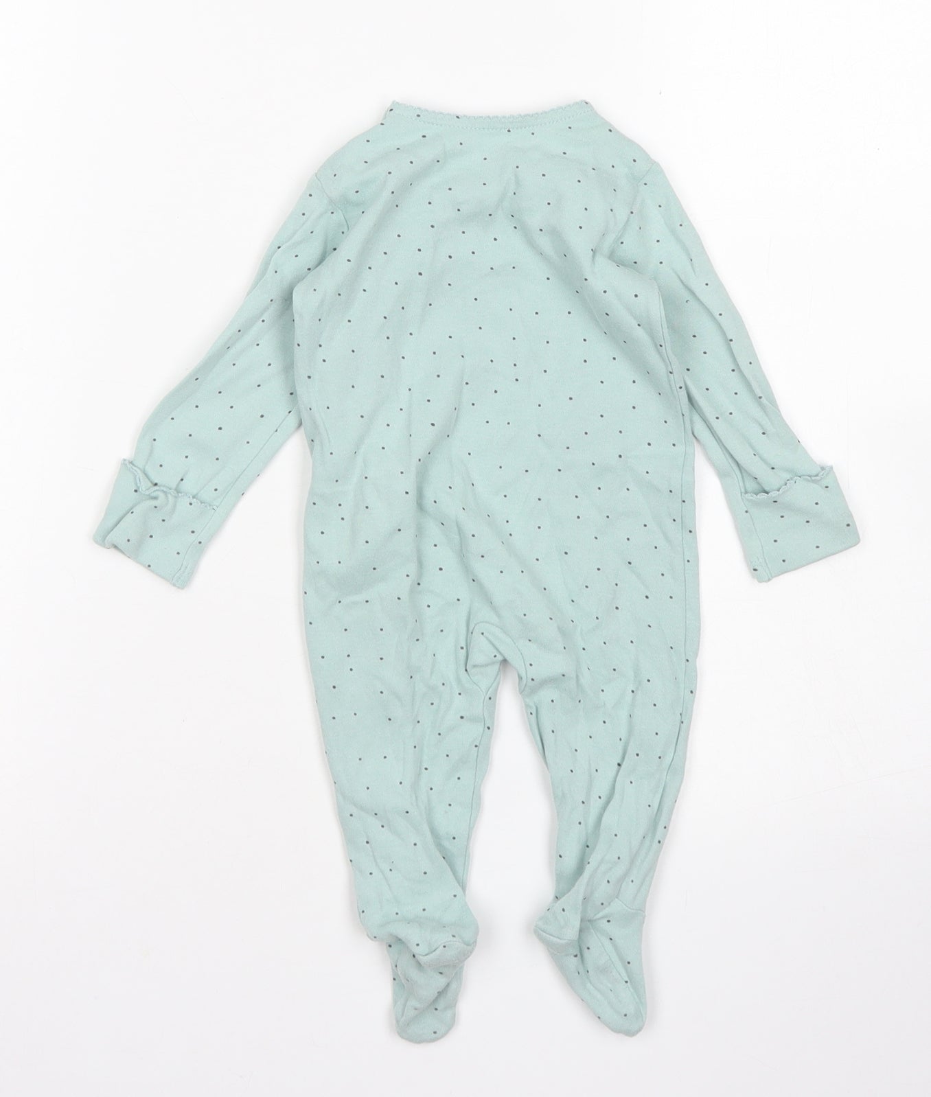 George Girls Blue Spotted Cotton Babygrow One-Piece Size 3-6 Months  Snap - Best Mummy