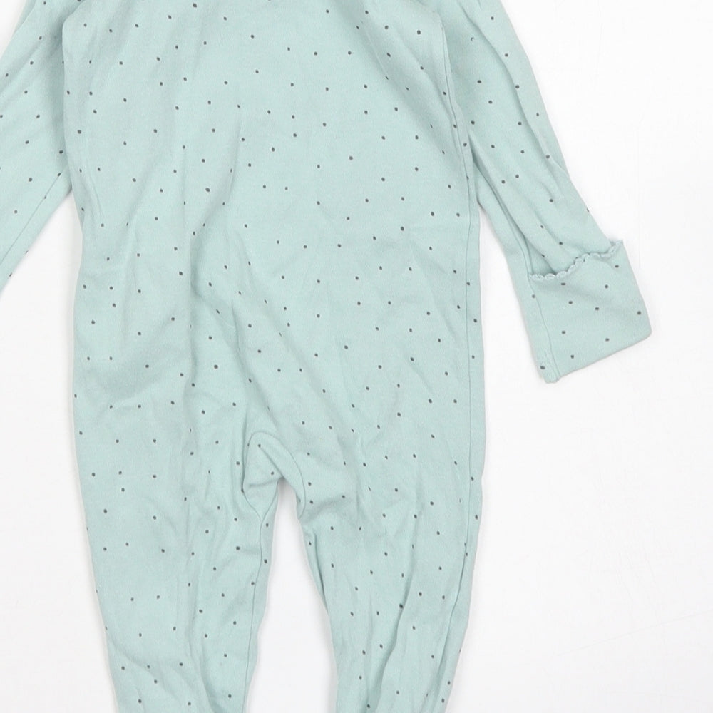 George Girls Blue Spotted Cotton Babygrow One-Piece Size 3-6 Months  Snap - Best Mummy