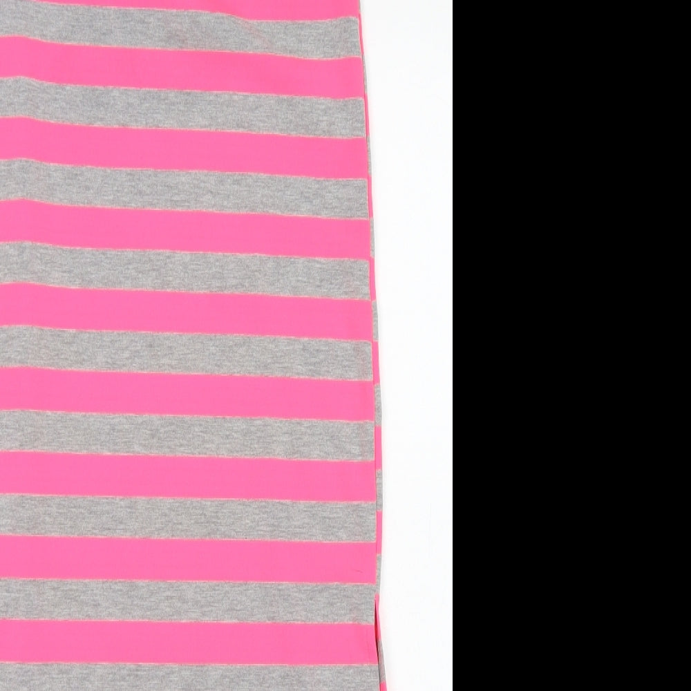 Beppe Womens Pink Striped Polyester Bandage Skirt Size S