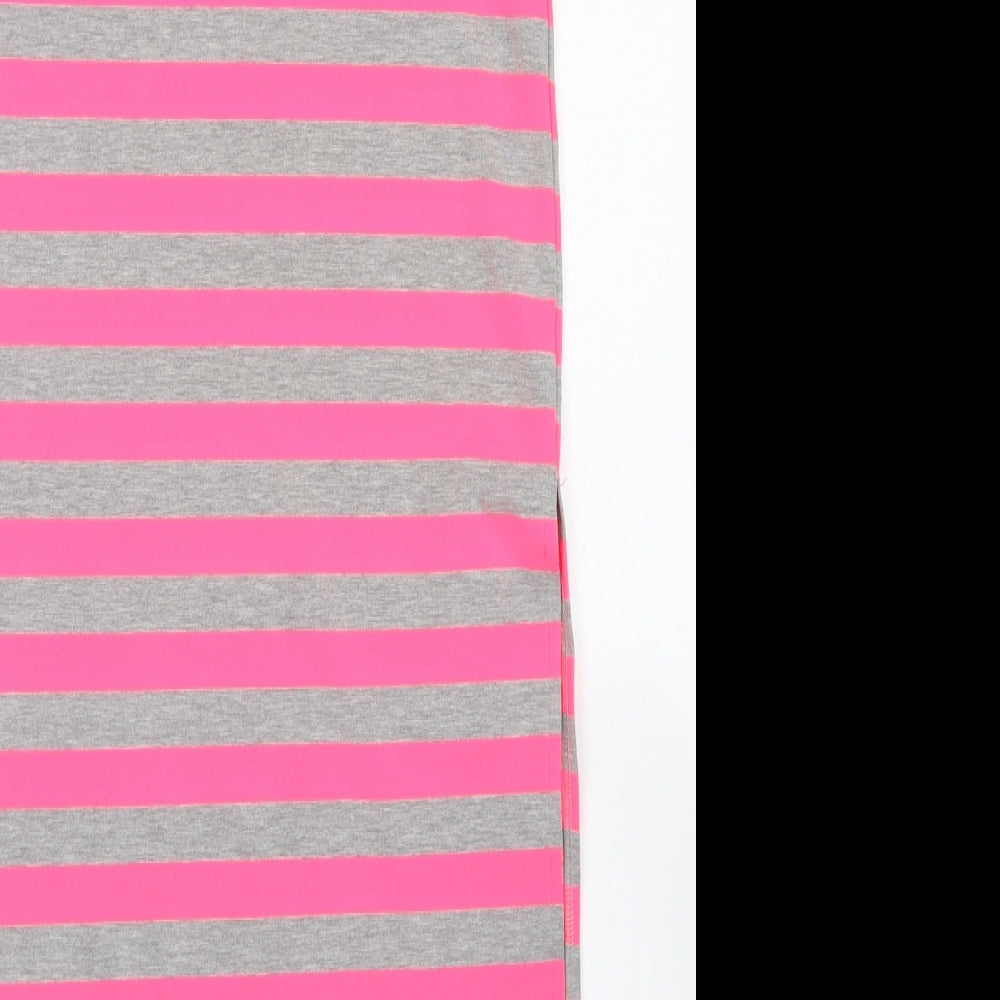 Beppe Womens Pink Striped Polyester Bandage Skirt Size S