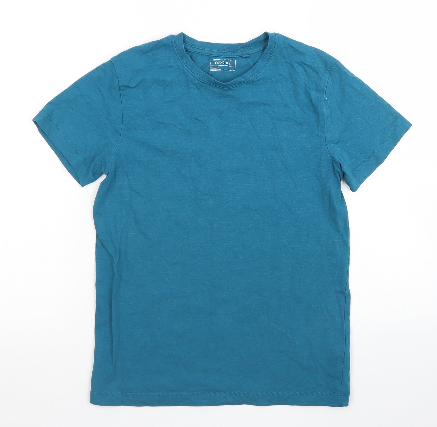 NEXT Boys Blue  Cotton Basic T-Shirt Size 9 Years Crew Neck