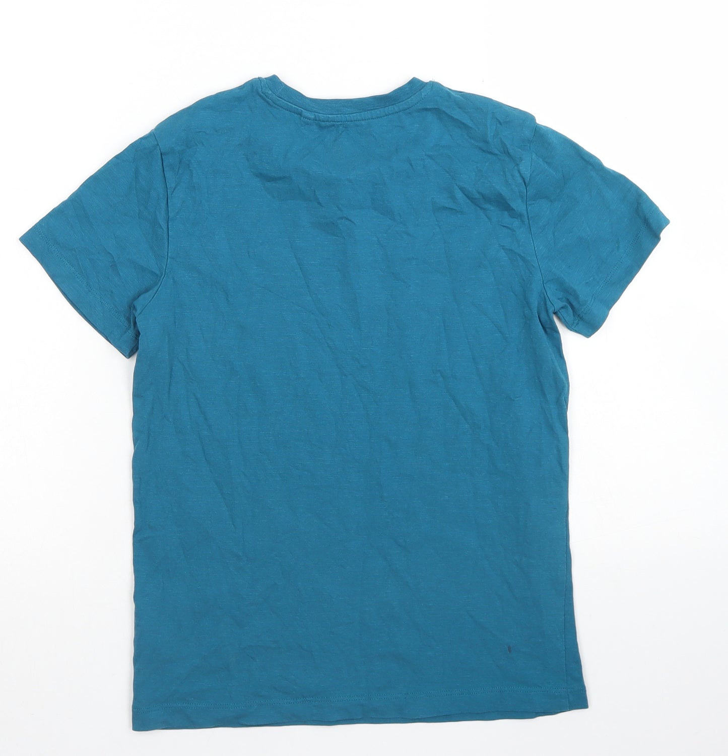 NEXT Boys Blue  Cotton Basic T-Shirt Size 9 Years Crew Neck