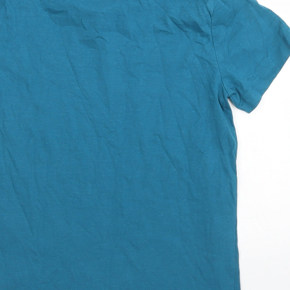 NEXT Boys Blue  Cotton Basic T-Shirt Size 9 Years Crew Neck