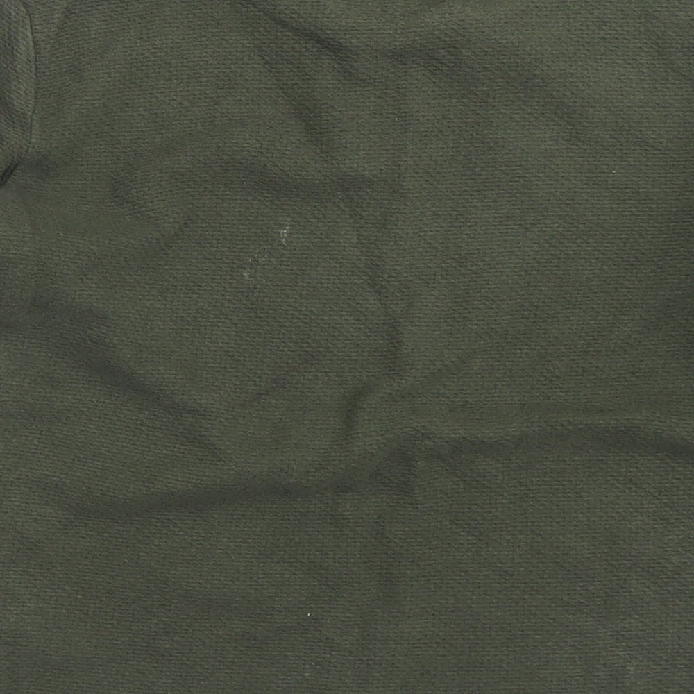 NEXT Boys Green  Cotton Basic T-Shirt Size 7 Years Crew Neck