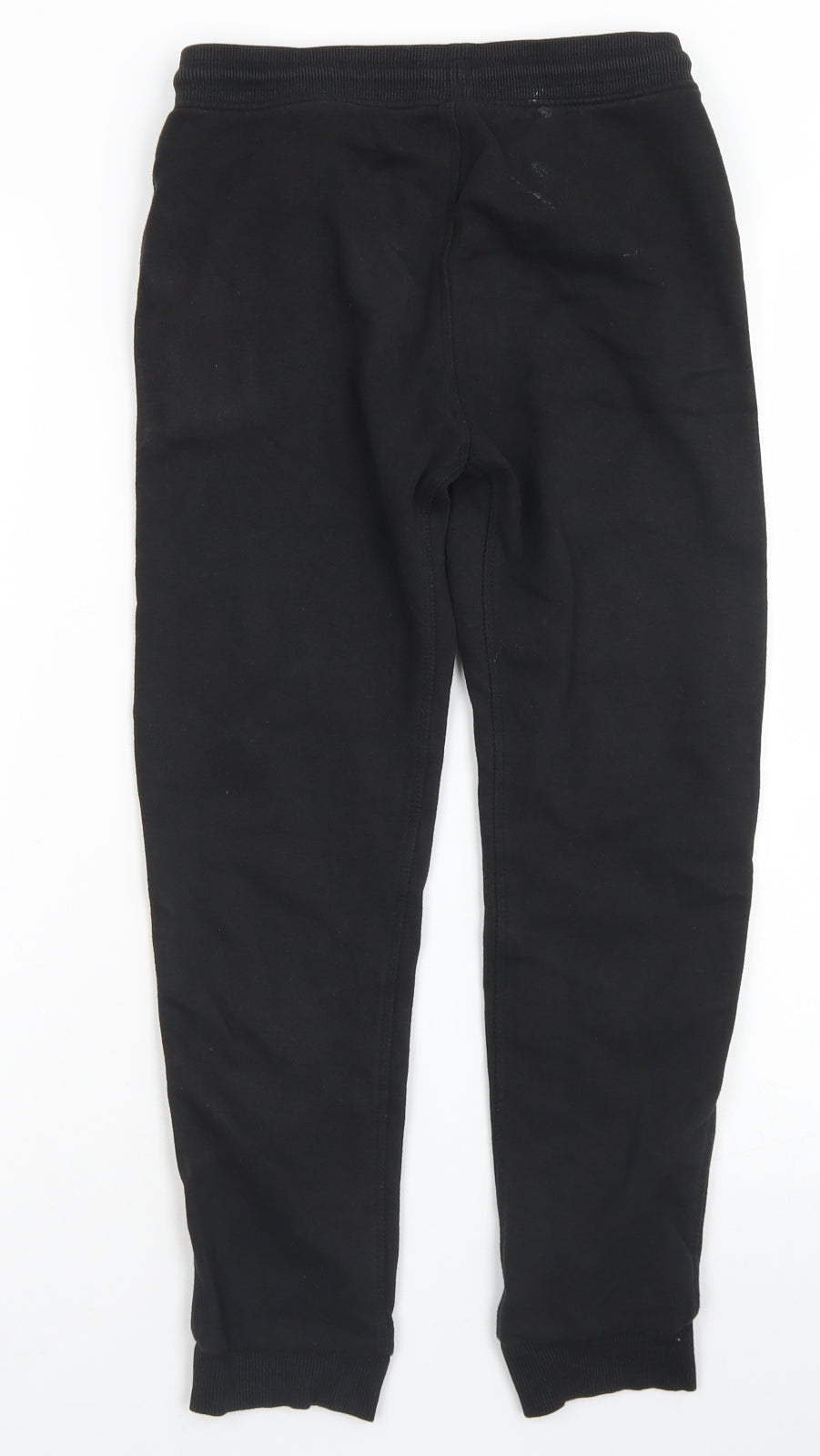 Nutmeg Boys Black  Cotton Jogger Trousers Size 9 Years  Regular Drawstring