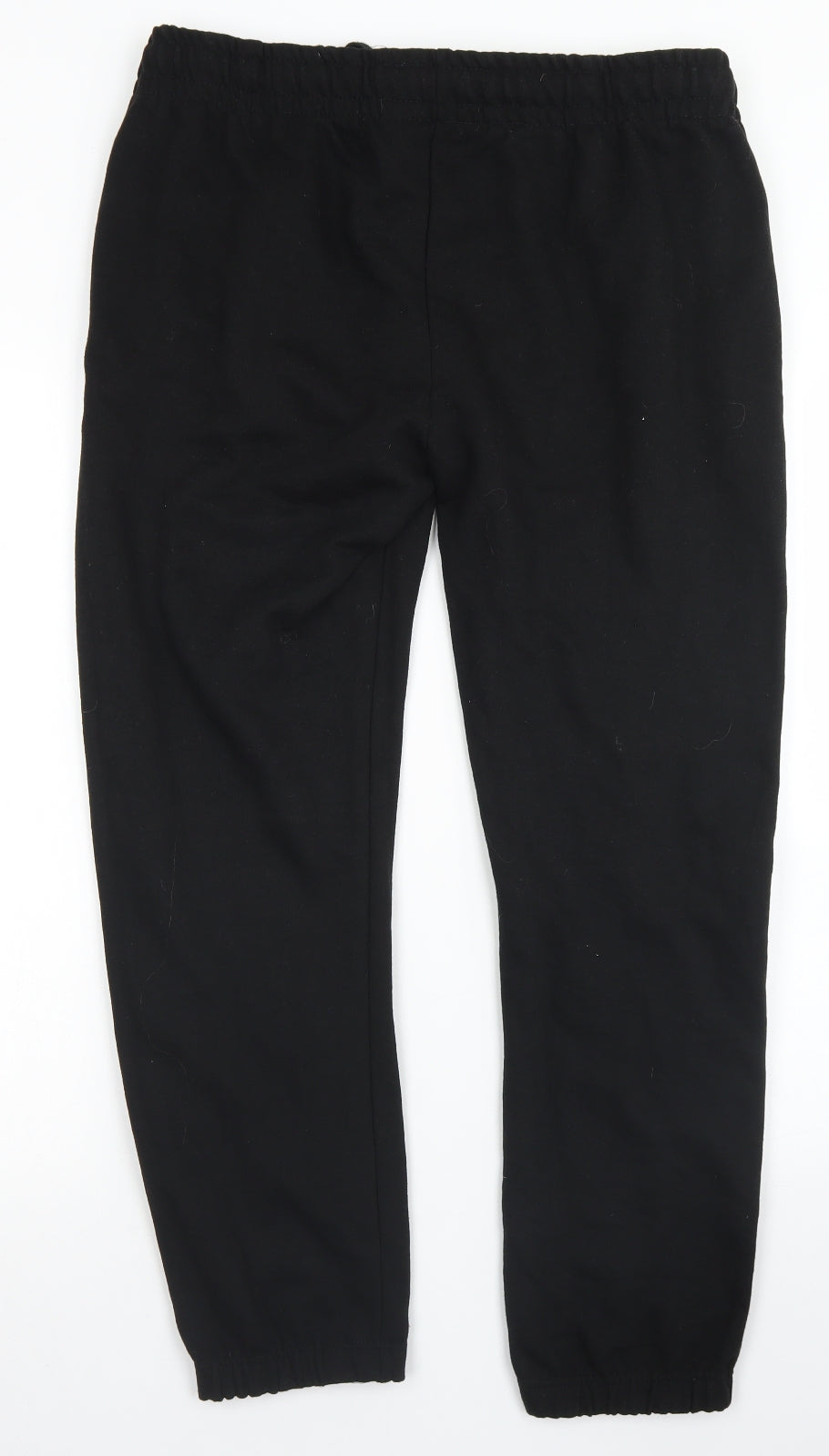 Pep & Co Mens Black  Cotton Jogger Trousers Size L L26 in Regular Drawstring