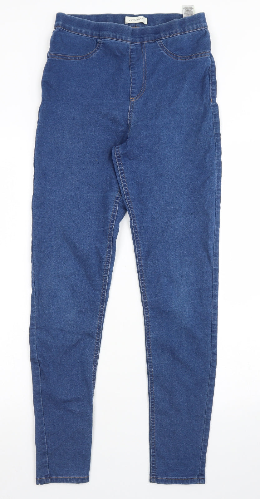 M&S Womens Blue  Cotton Jegging Jeans Size 10 L28 in Regular