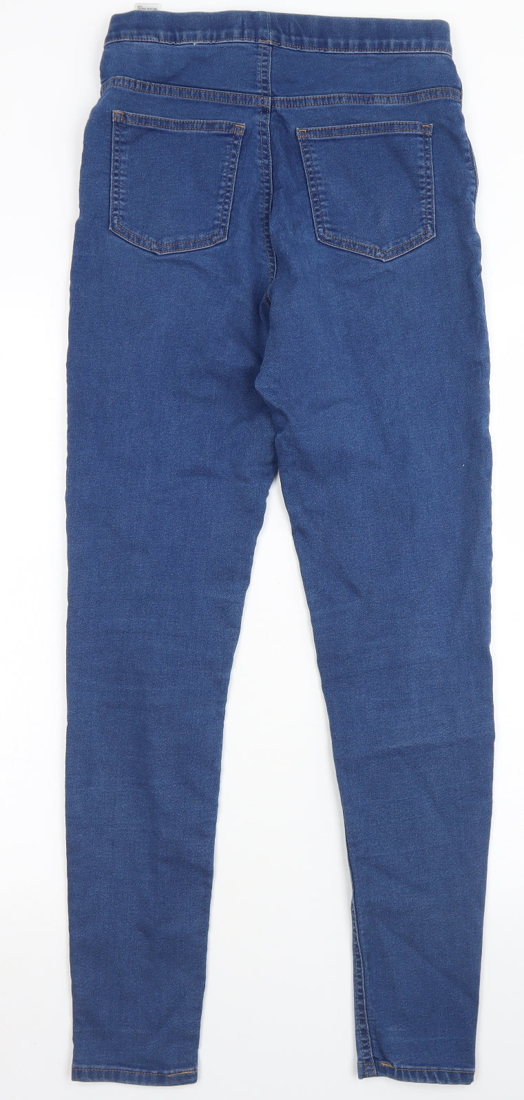 M&S Womens Blue  Cotton Jegging Jeans Size 10 L28 in Regular