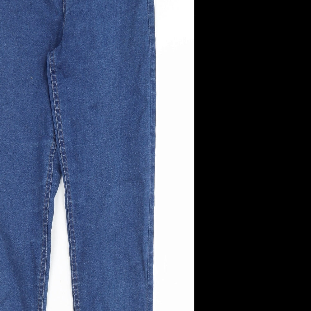 M&S Womens Blue  Cotton Jegging Jeans Size 10 L28 in Regular