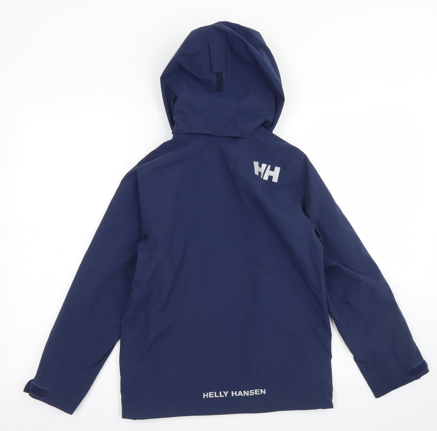 Helly Hansen Girls Blue   Rain Coat Jacket Size 10 Years  Zip