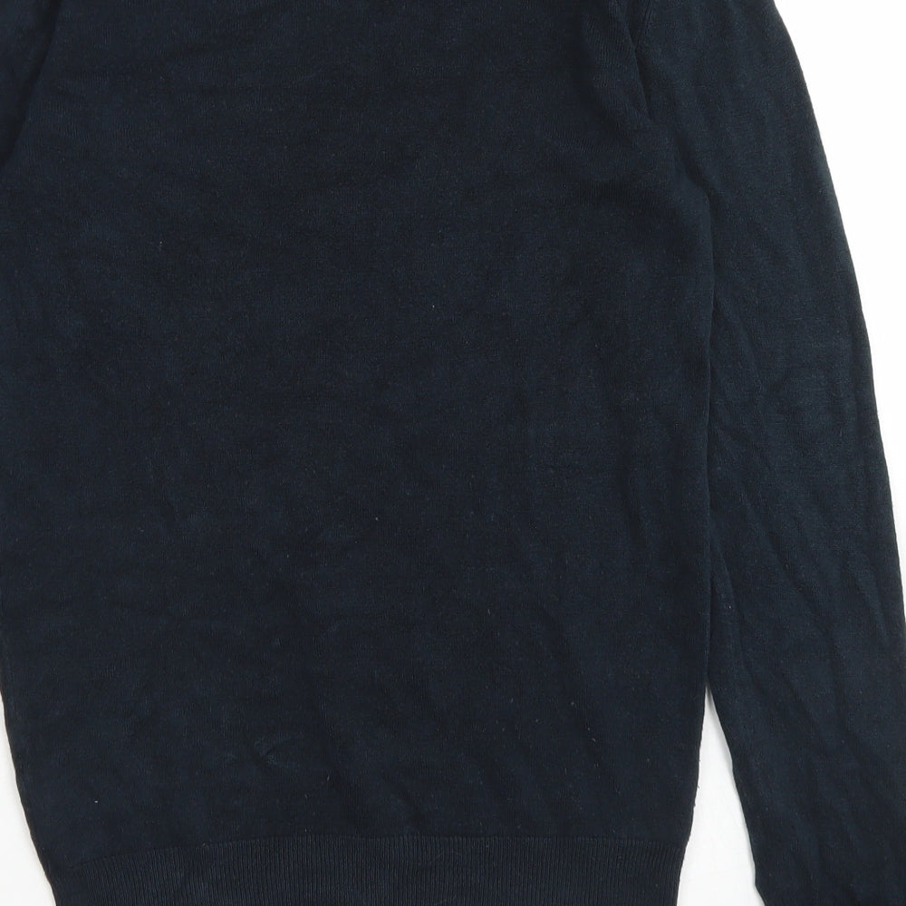 Primark Mens Blue Crew Neck  Acrylic Pullover Jumper Size XS