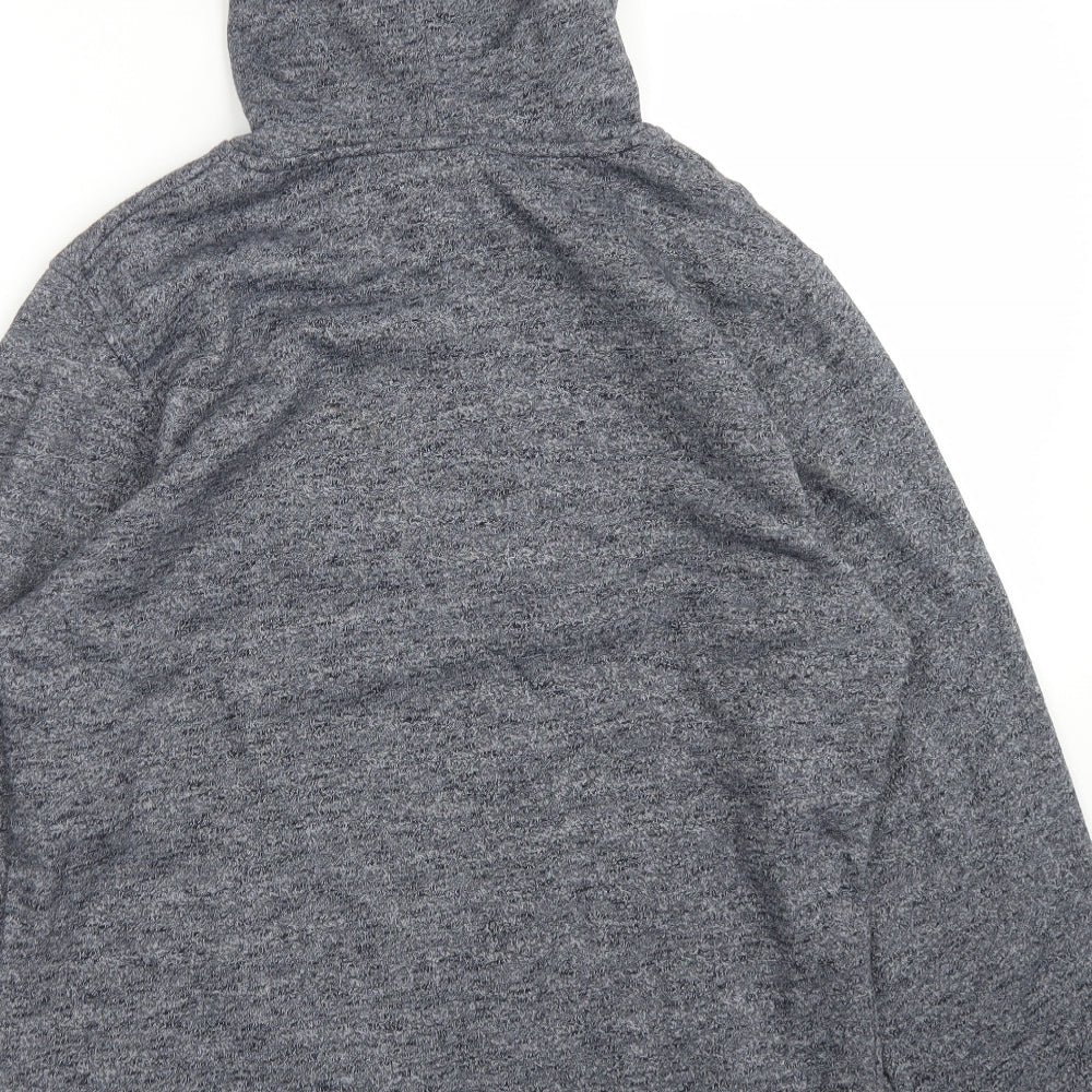 JACK & JONES Mens Blue  Polyester Pullover Hoodie Size M