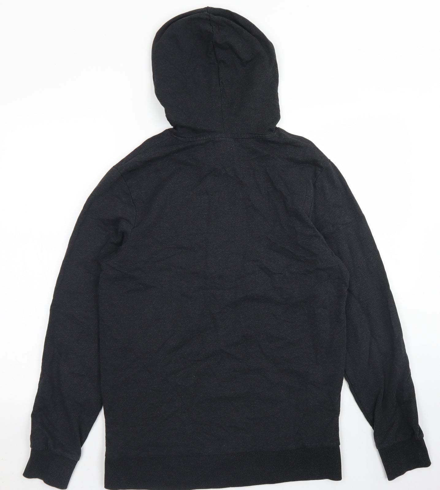 JACK & JONES Mens Black  Cotton Pullover Hoodie Size M
