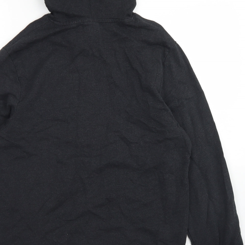 JACK & JONES Mens Black  Cotton Pullover Hoodie Size M