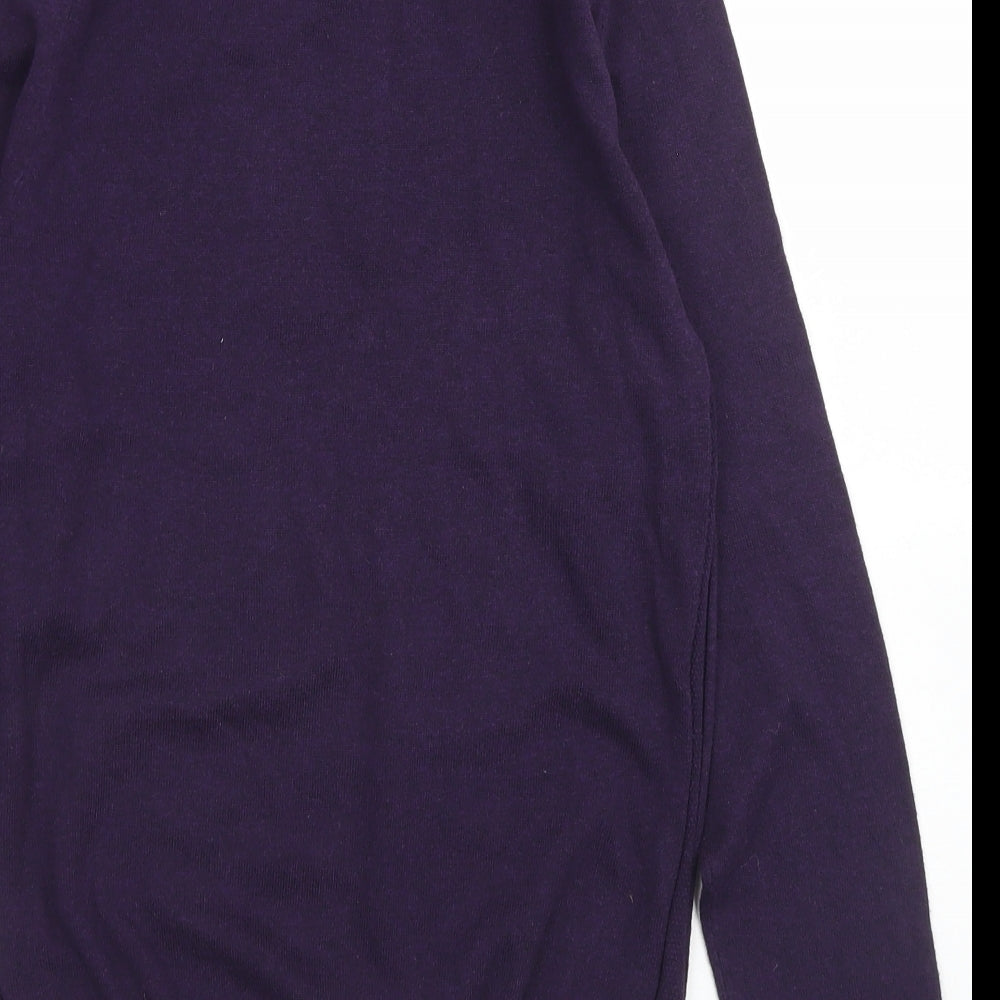 Burton Mens Purple Crew Neck  Cotton Pullover Jumper Size XS