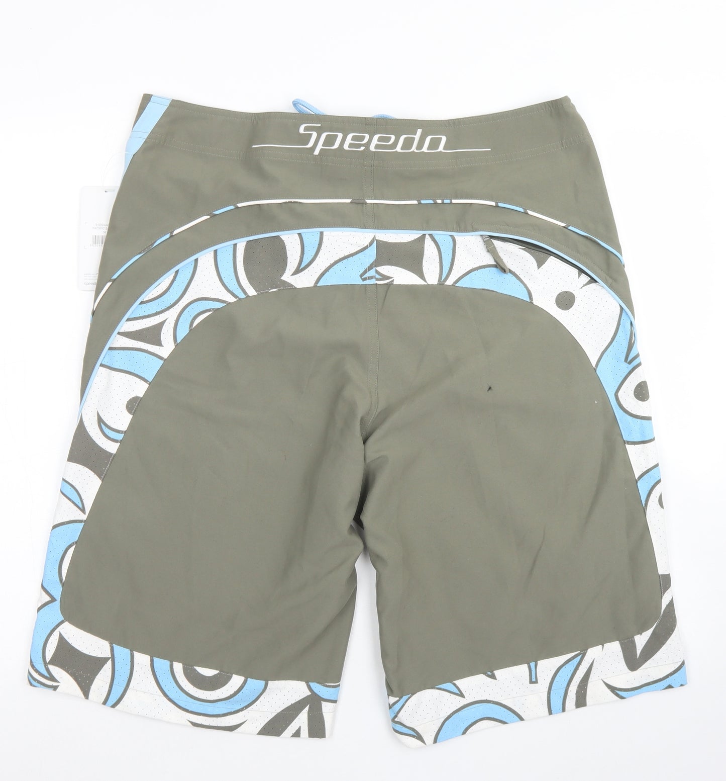 Speedo Mens Green  Polyester Athletic Shorts Size 36 in L10 in Regular Drawstring - Board Shorts