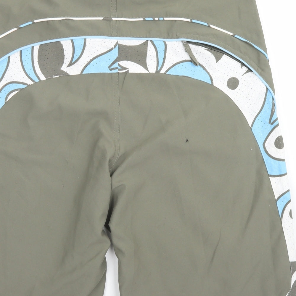 Speedo Mens Green  Polyester Athletic Shorts Size 36 in L10 in Regular Drawstring - Board Shorts