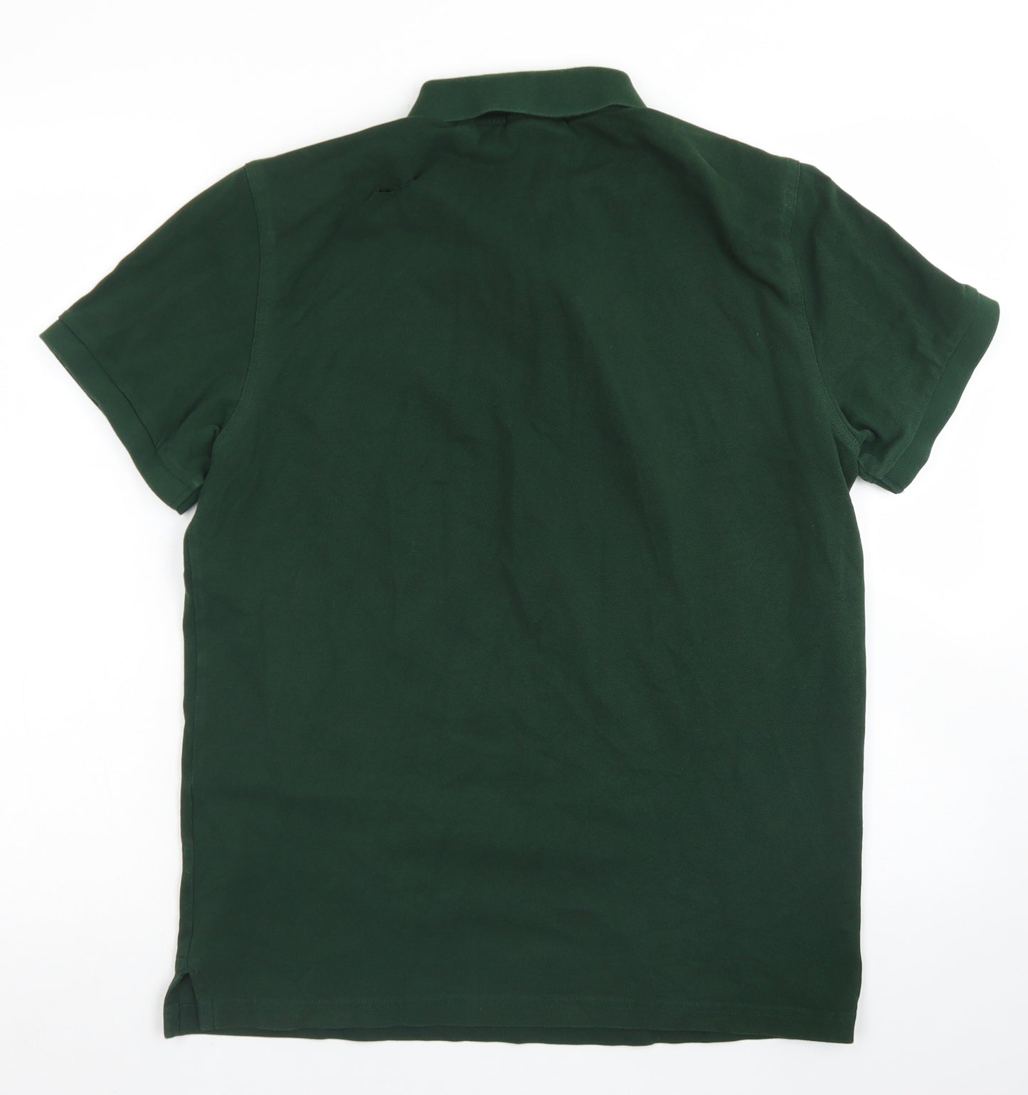 GANT Mens Green  Cotton  Polo Size M Collared Button