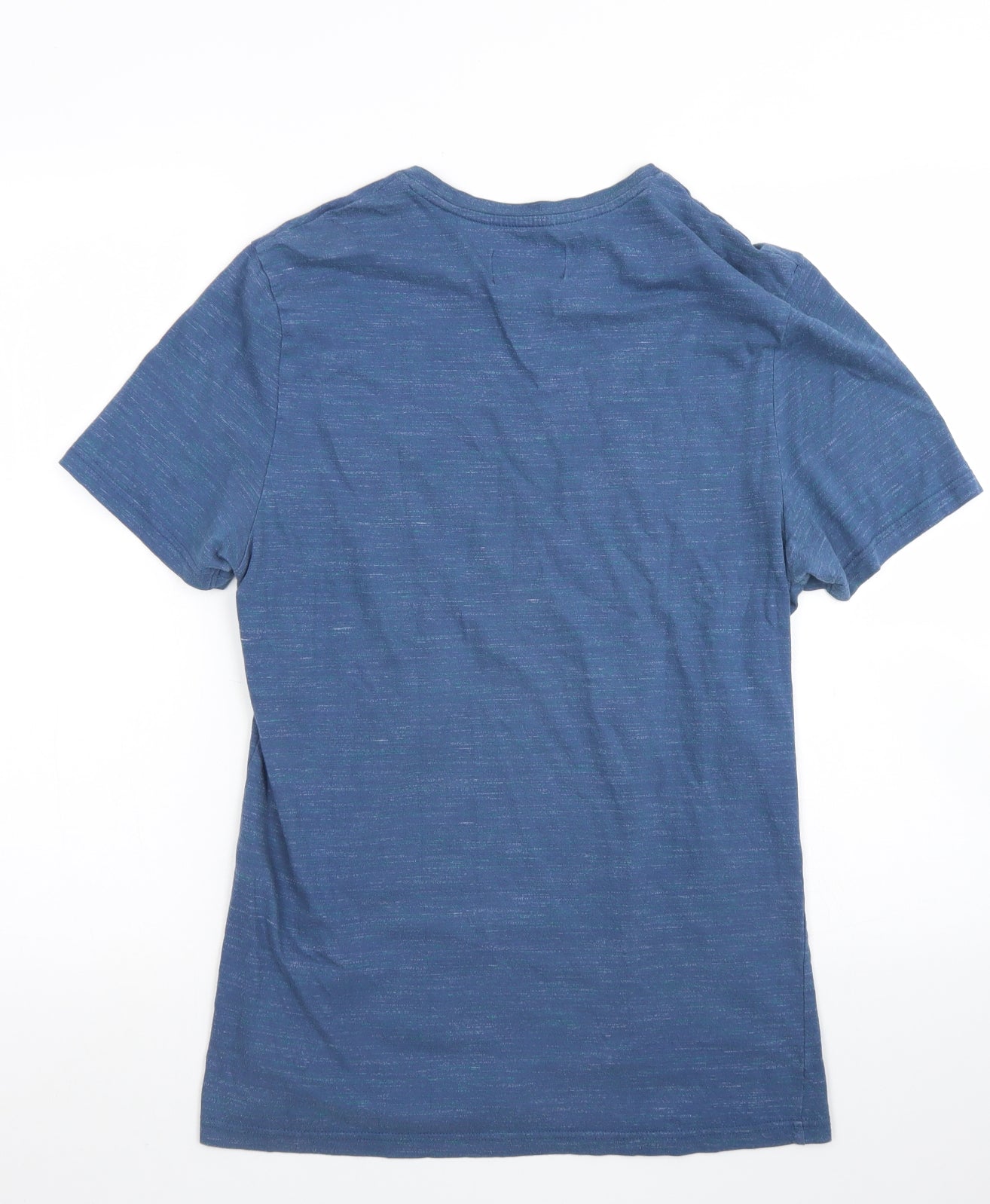 Trait Mens Blue  Cotton  T-Shirt Size S Crew Neck
