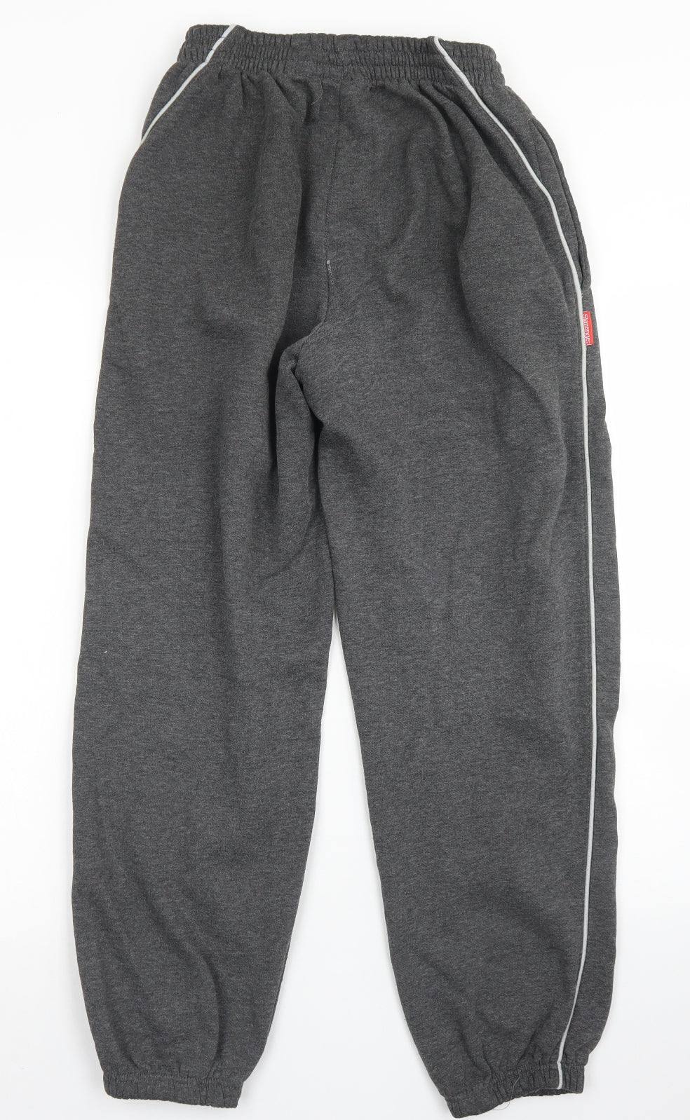 Slazengers Mens Grey  Polyester Jogger Trousers Size S L26 in Regular Drawstring