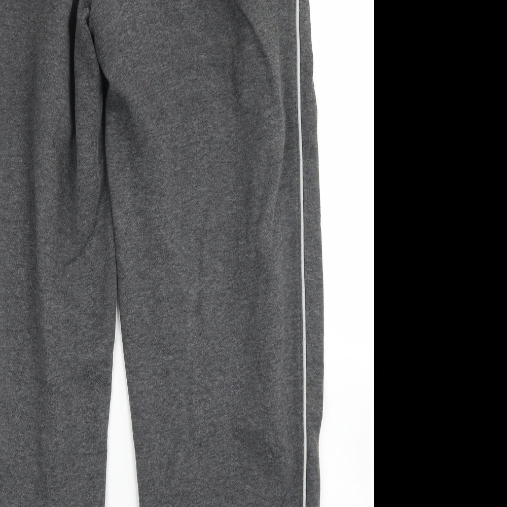 Slazengers Mens Grey  Polyester Jogger Trousers Size S L26 in Regular Drawstring