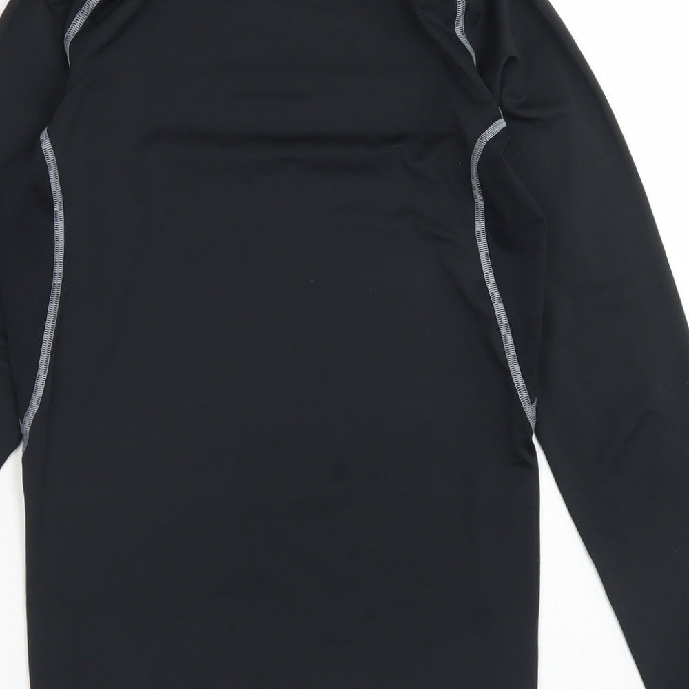 Under armour Mens Black  Polyester Basic T-Shirt Size S Crew Neck  - Compression