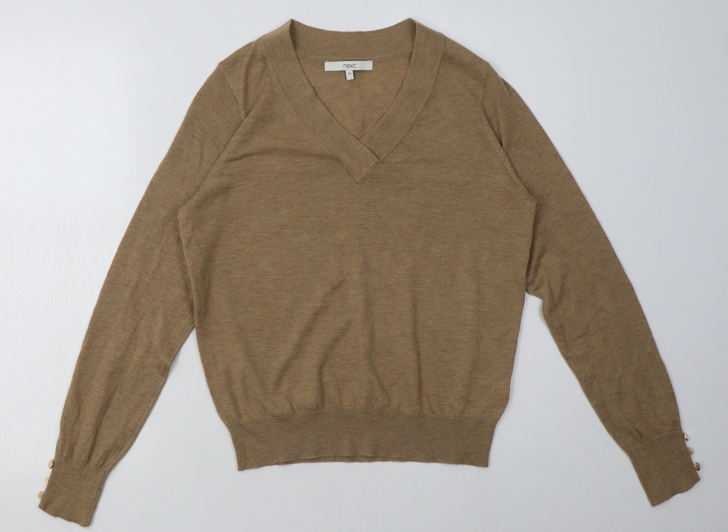 NEXT Womens Brown  Polyester Pullover Sweatshirt Size XS  Pullover